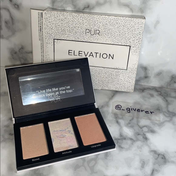 LNIB PUR 3x Elevation Highlight Palette & Brush - Picture 3 of 10
